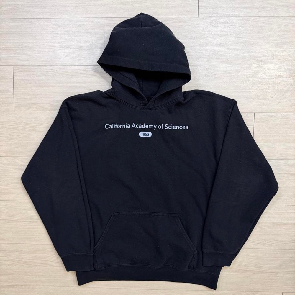 Y2K California Academy Of Sciences Black Hoodie Mens Size Large
